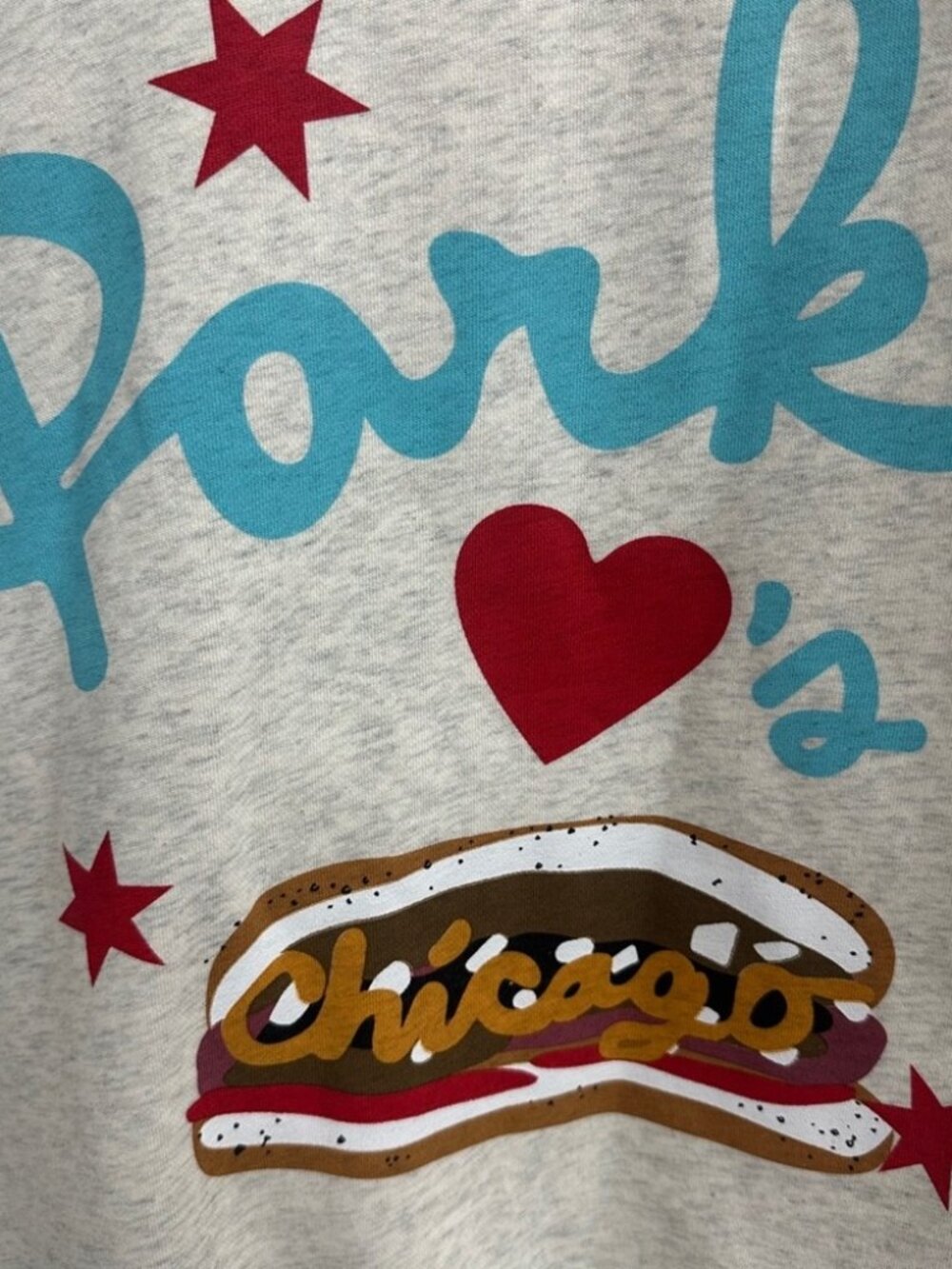 Vintage Inspired Parke Chicago Heart Graphic Pullover Sweater - Picture 4 of 4